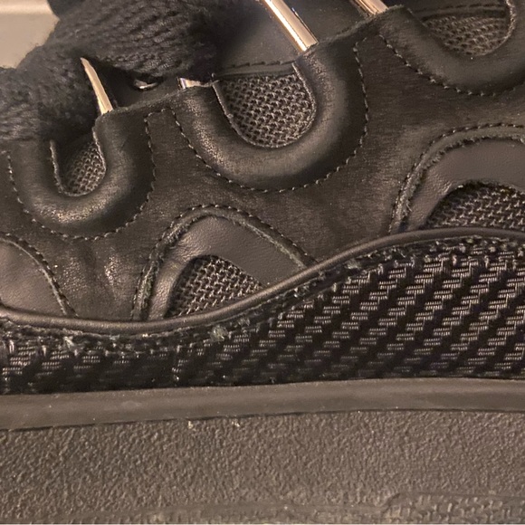 *SOLD* LANVIN “TRIPLE BLACK” Curb Sneaker - Picture 10 of 10
